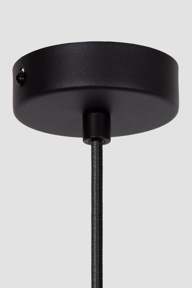 Minimalistische koker hanglamp SMALL RUNNY 12,5 cm | Zwart