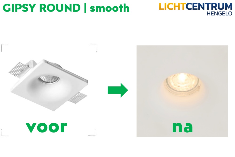 Trimless inbouwspot GIPSY ROUND smooth | Overschilderbaar