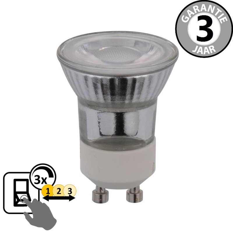 BOLD GU-10 MR11 35mm SceneSwitch 40 watt (3,5W) LED | 3 standen dimmer