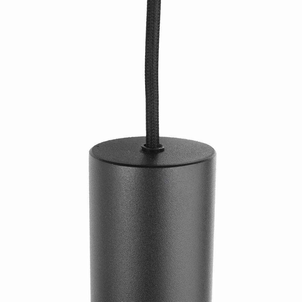 Hanglamp BOLLIQUE 9-lichts 140 x 55 cm | Zwart / Smoke