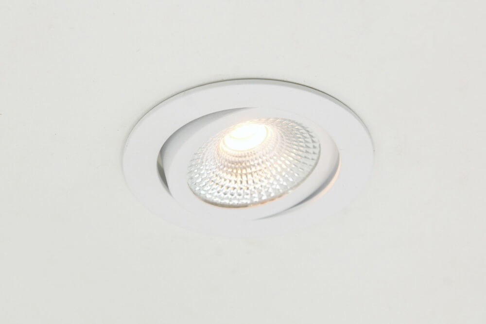 WarmGlow LED inbouwspot FLAT FIX lage inbouwdiepte IP44 | Wit rond
