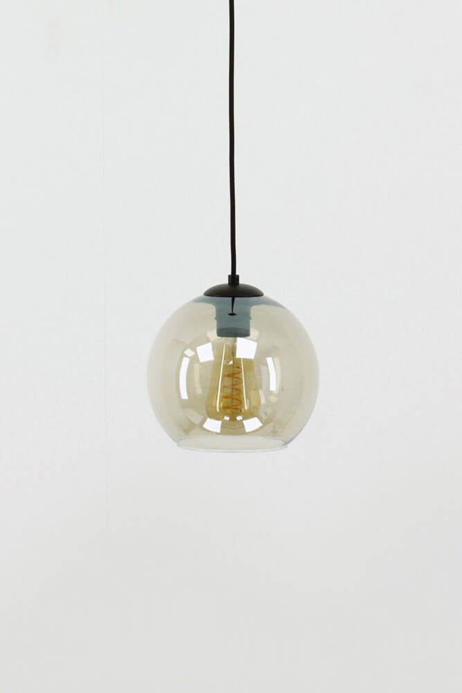 Los glas BALLS smoke fumé / amber | Ø 20 cm
