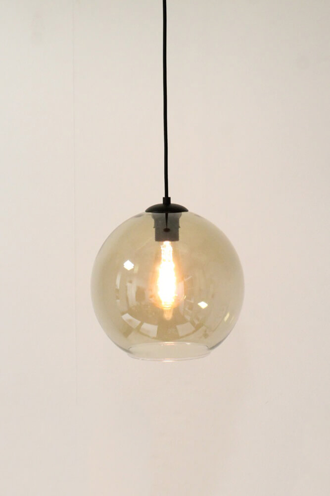 Los glas BALLS smoke fumé / Amber | Ø 25 cm