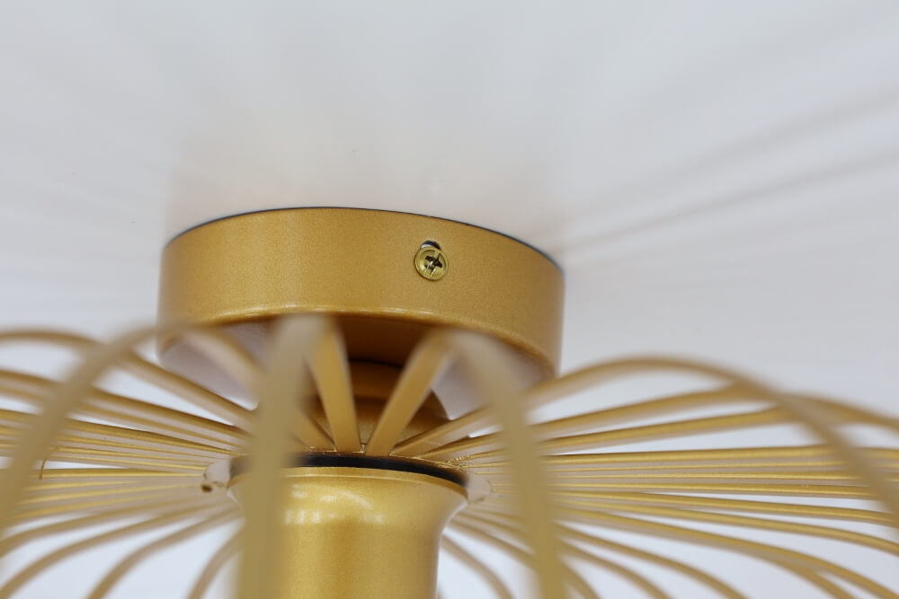 Sierlijke draad plafondlamp BOLERO goud | Ø 50 cm