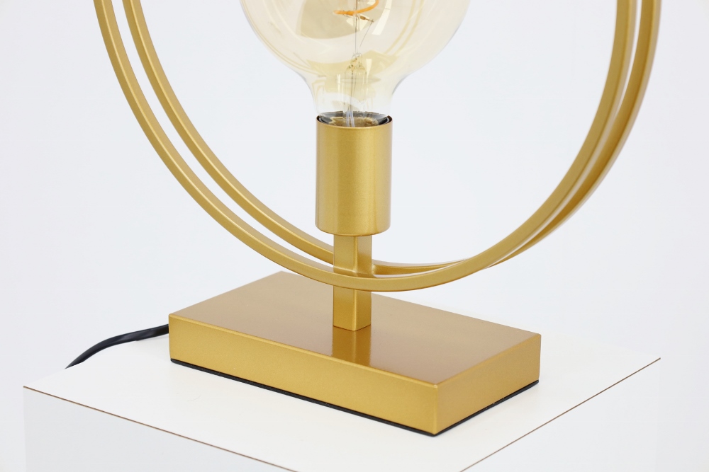 Sierlijke tafellamp DOUBLE RING | Goud 40 cm