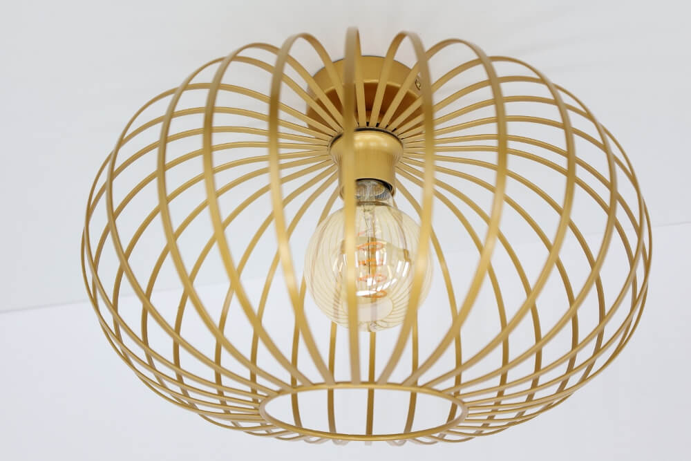Sierlijke draad plafondlamp BOLERO goud | Ø 40 cm