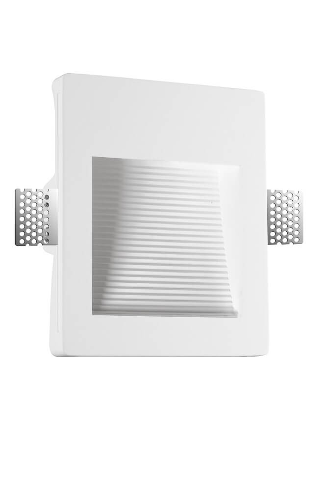 Trimless inbouw wandlamp / trapverlichting GIPSY WALL 3 LED | Ribbel