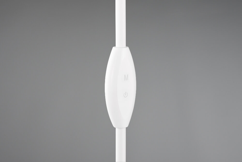 Strakke vloerlamp GENTLY LED dimbaar en CCT | Wit