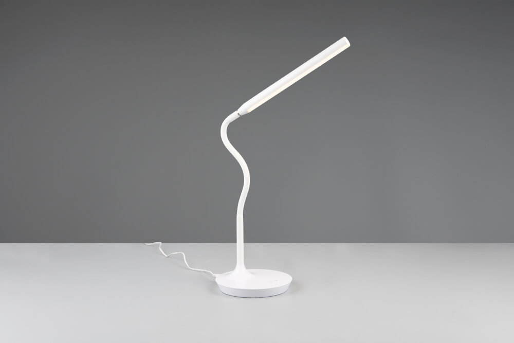 Strakke tafellamp GENTLY LED dimbaar en CCT | Wit