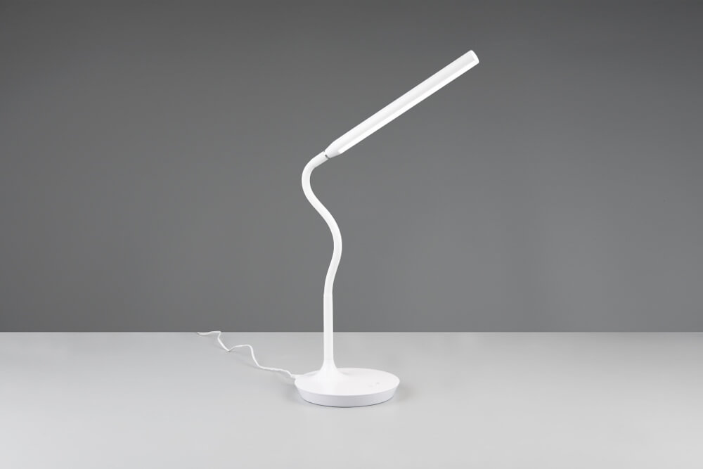 Strakke tafellamp GENTLY LED dimbaar en CCT | Wit