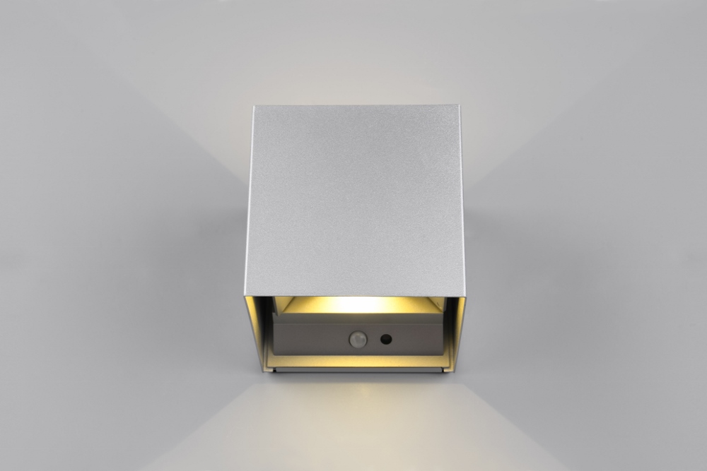 Oplaadbare wandlamp ARRIGO voor binnen en buiten | Grijs vierkant