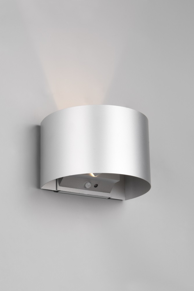 Oplaadbare wandlamp ARRIGO voor binnen en buiten | Grijs rond