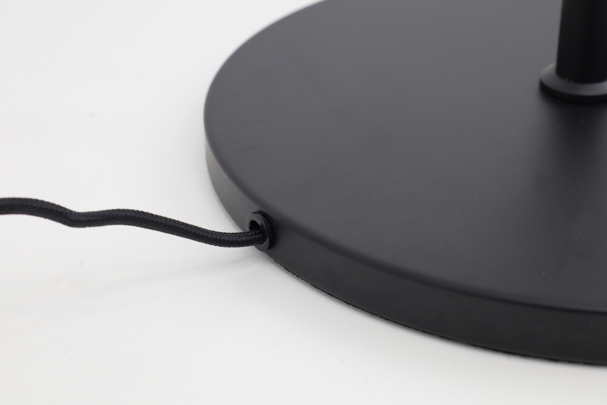 Sfeervolle vloerlamp CHIASSO | Zwart / Smoke