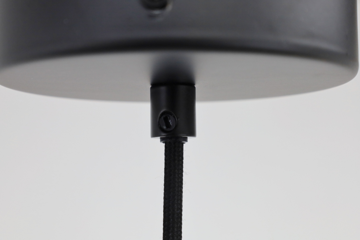 Sfeervolle hanglamp CHIASSO 1-lichts | Zwart / Smoke