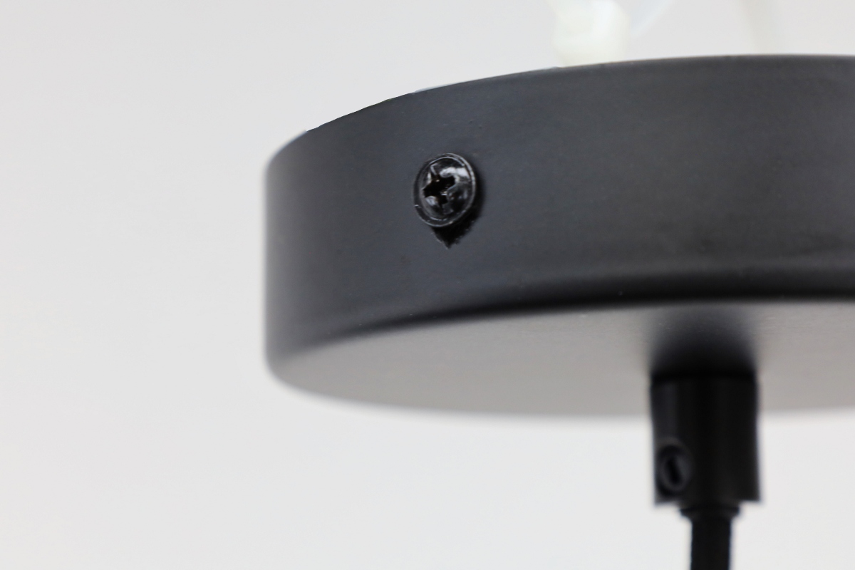 Sfeervolle hanglamp CHIASSO 1-lichts | Zwart / Smoke
