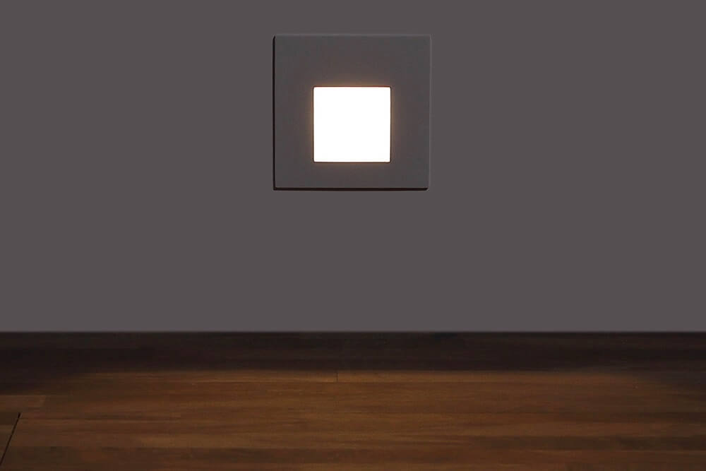Trapverlichting / Inbouw wandlamp BORGO warm wit IP65 | Wit