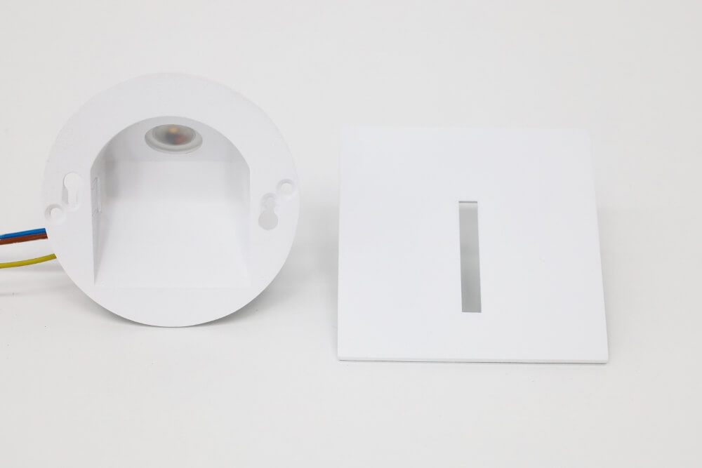 Trapverlichting / Inbouw wandlamp BORGO SMAL warm wit IP65 | Wit
