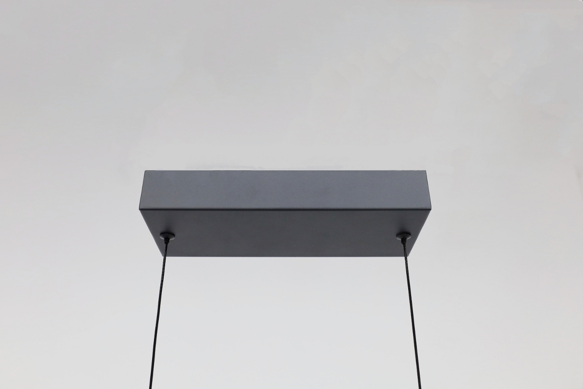 Strakke hanglamp TANDRIA 120 cm | Zwart