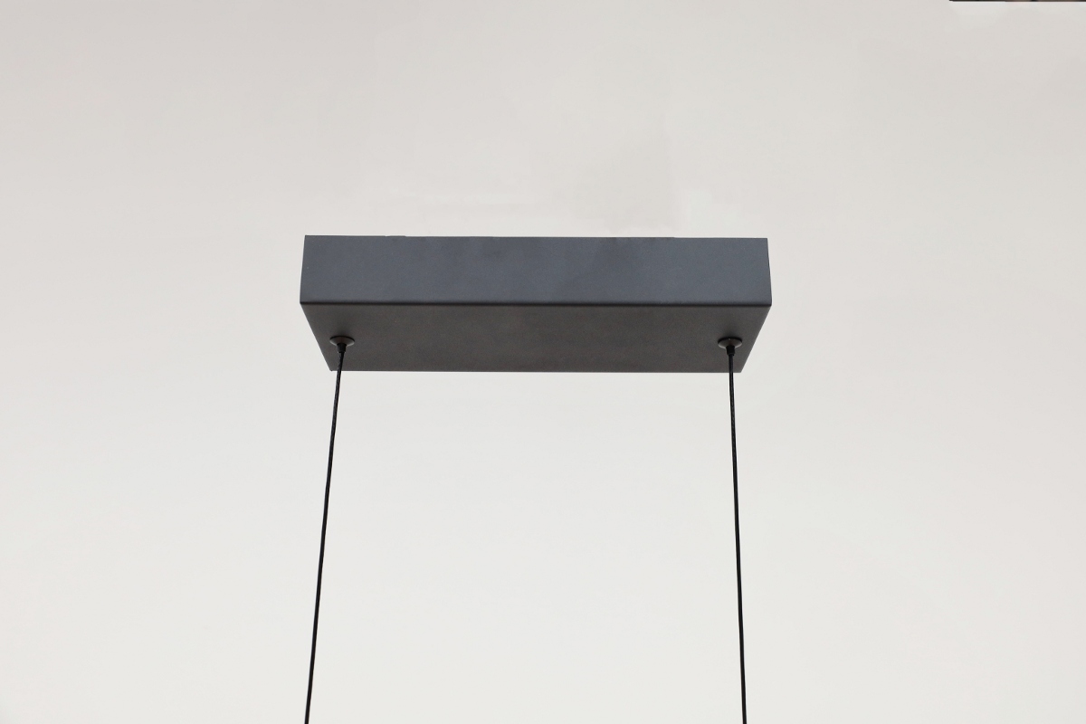 Strakke hanglamp TANDRIA 140 cm | Zwart