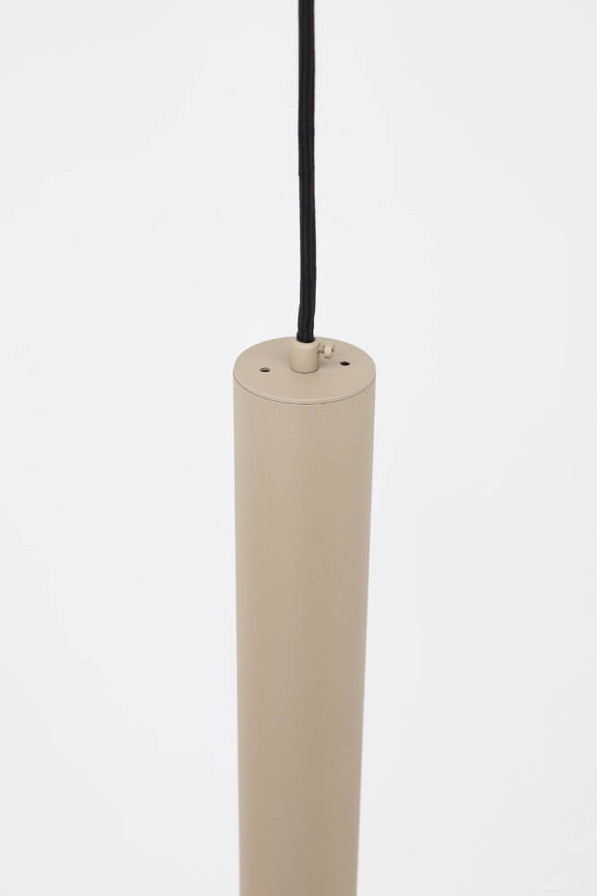 Minimalistische koker hanglamp RUNNY 50 cm | Zand / Quartz