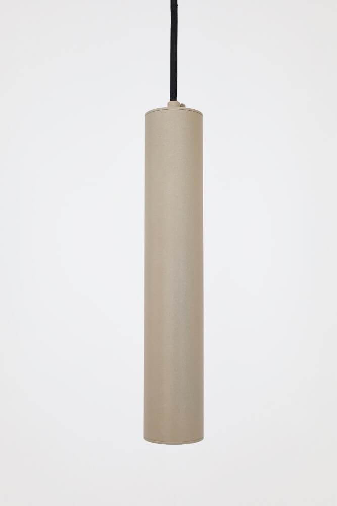 Minimalistische koker hanglamp RUNNY 30 cm | Zand / Quartz
