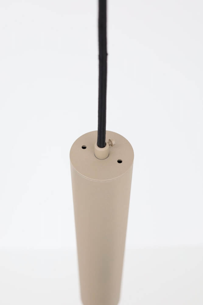 Minimalistische koker hanglamp RUNNY 30 cm | Zand / Quartz