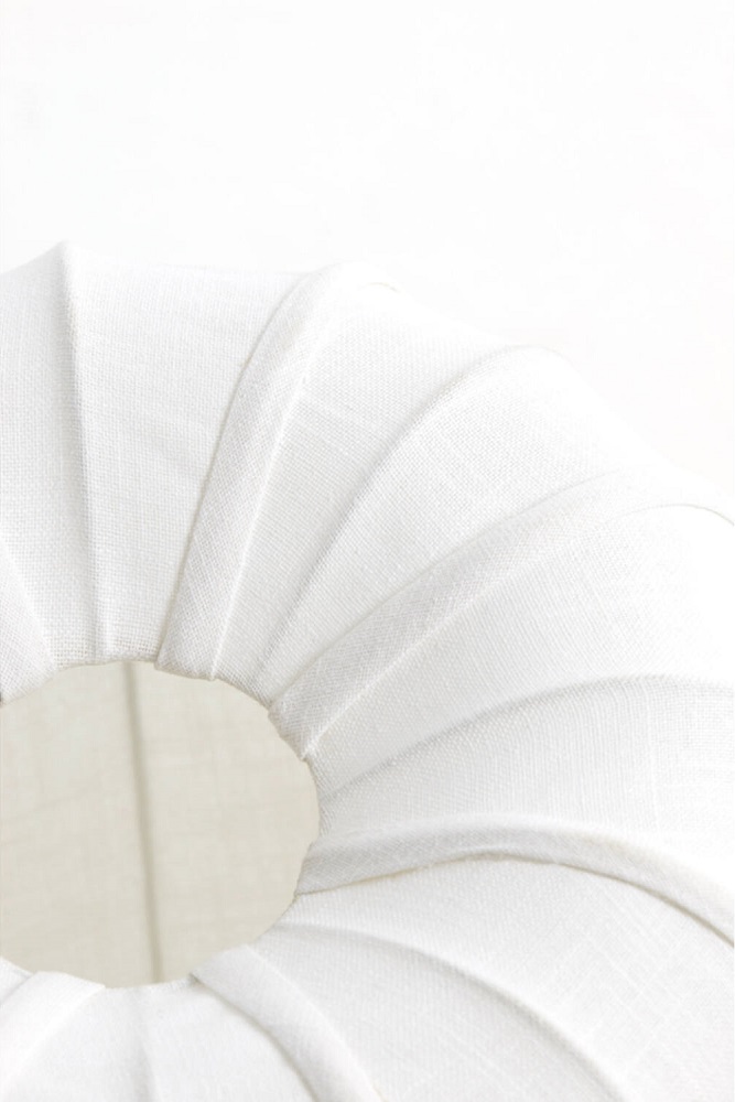 Sfeervolle stoffen hanglamp ZUBEDO crème | Ø 50 cm