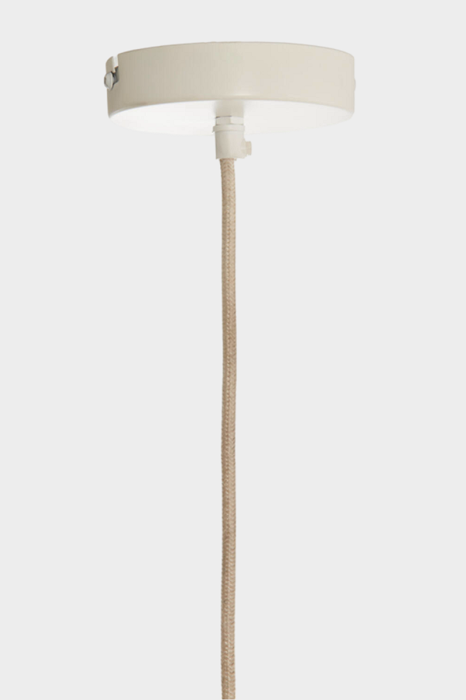 Sfeervolle stoffen hanglamp ZUBEDO crème | Ø 50 cm