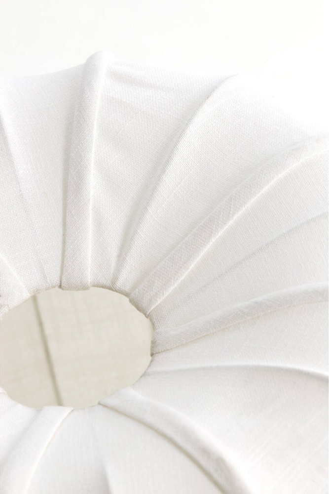 Sfeervolle stoffen hanglamp ZUBEDO crème | Ø 60 cm