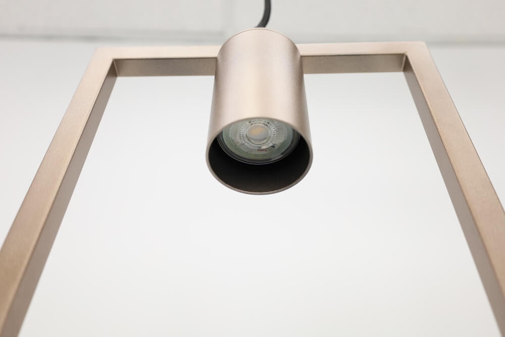 Functionele hanglamp COMBI E27 + GU10 5-lichts | Champagne