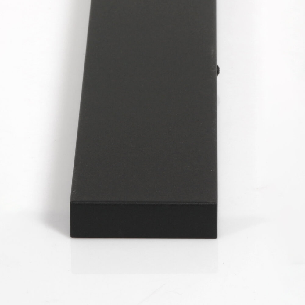 Stalen plafondbalk BASIC LINE voor lampen 140 x 9 cm | Zwart