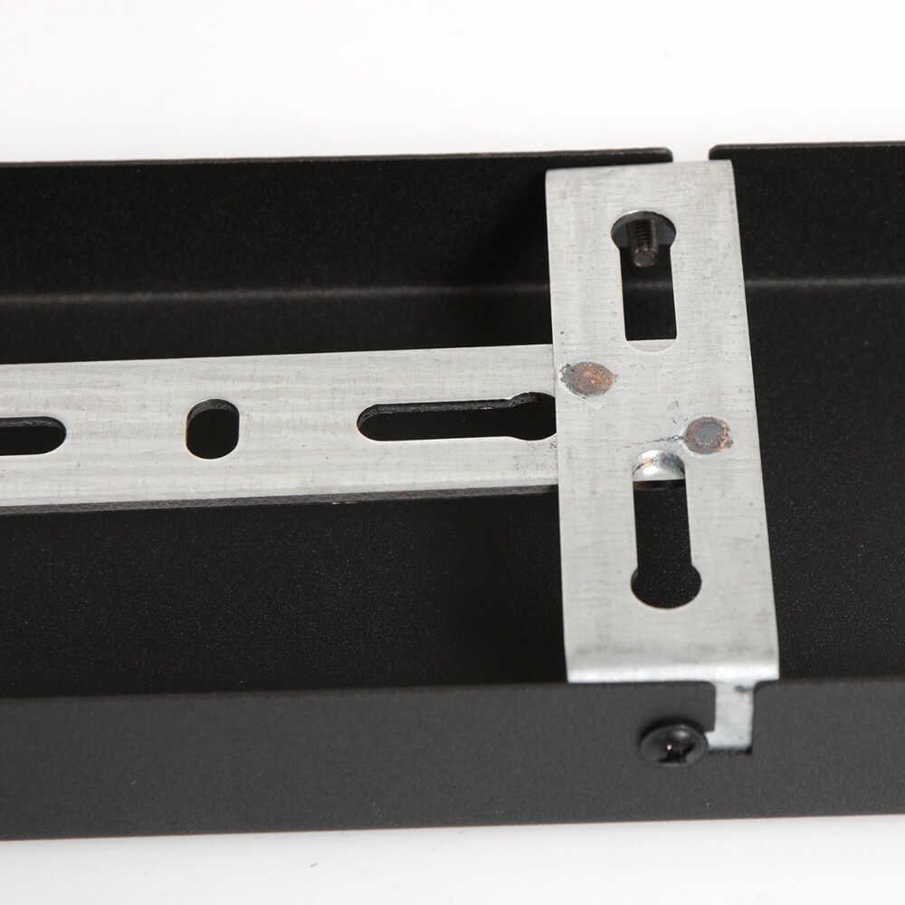 Stalen plafondbalk BASIC LINE voor lampen 140 x 9 cm | Zwart