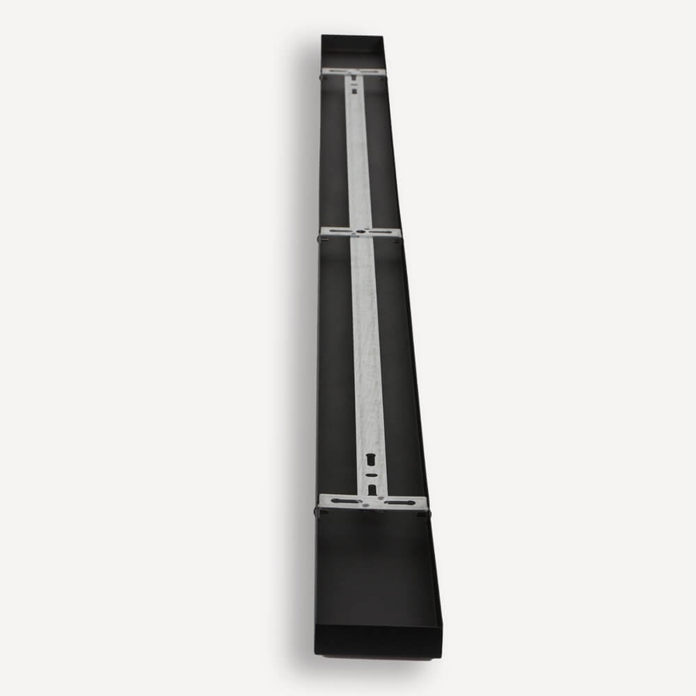 Stalen plafondbalk BASIC LINE voor lampen 170 x 9 cm | Zwart