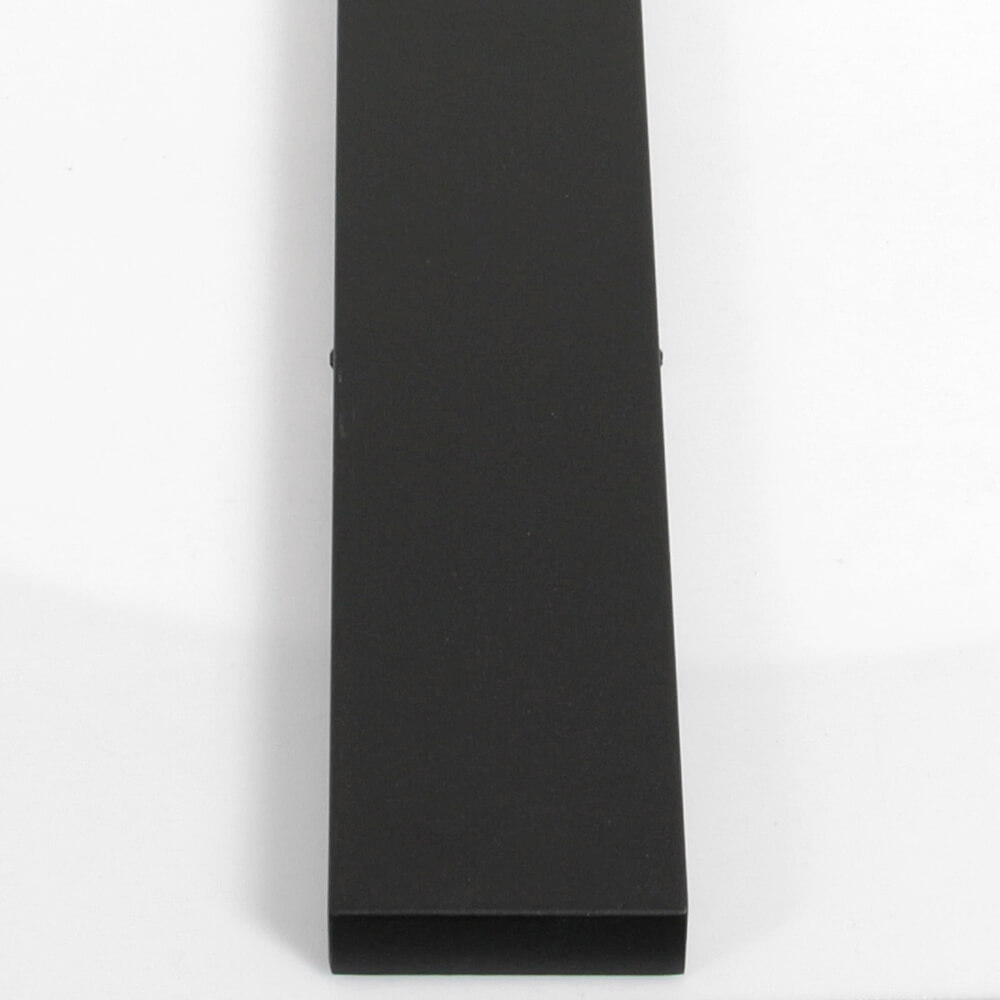 Stalen plafondbalk BASIC LINE voor lampen 170 x 9 cm | Zwart