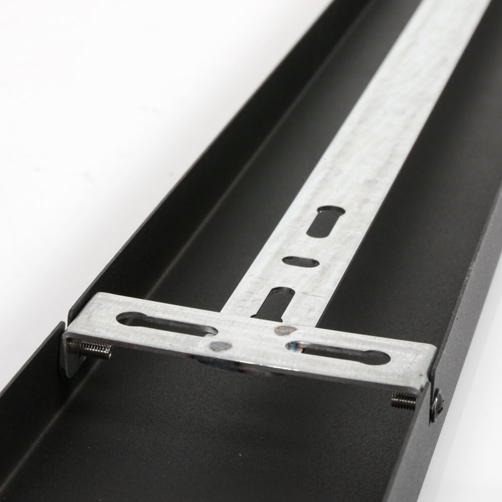 Stalen plafondbalk BASIC LINE voor lampen 170 x 9 cm | Zwart