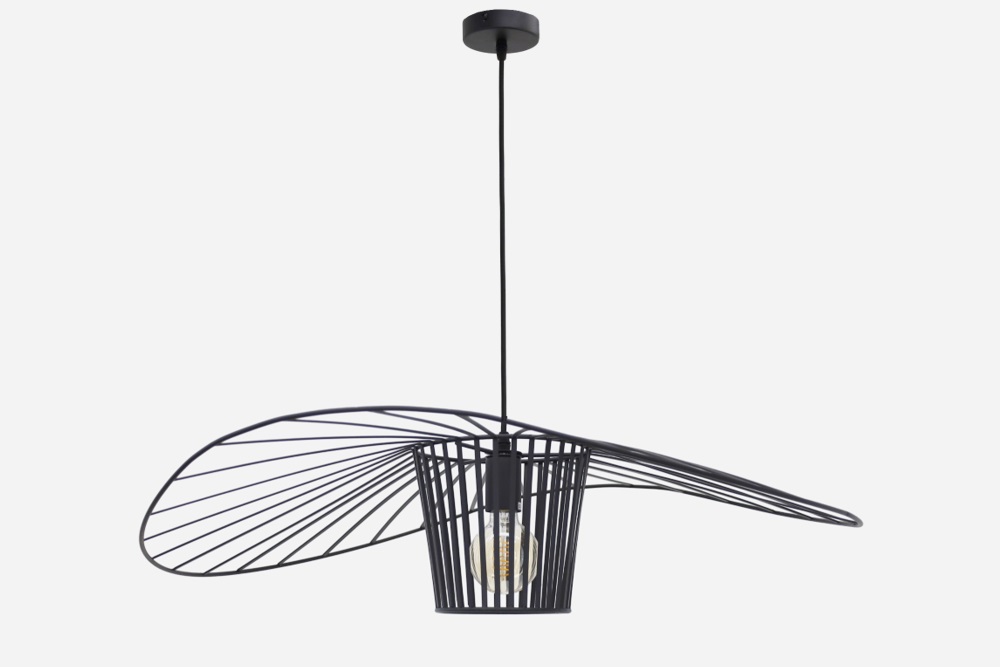 Design hanglamp WAVE VERTIGO zwart | Medium 80 cm