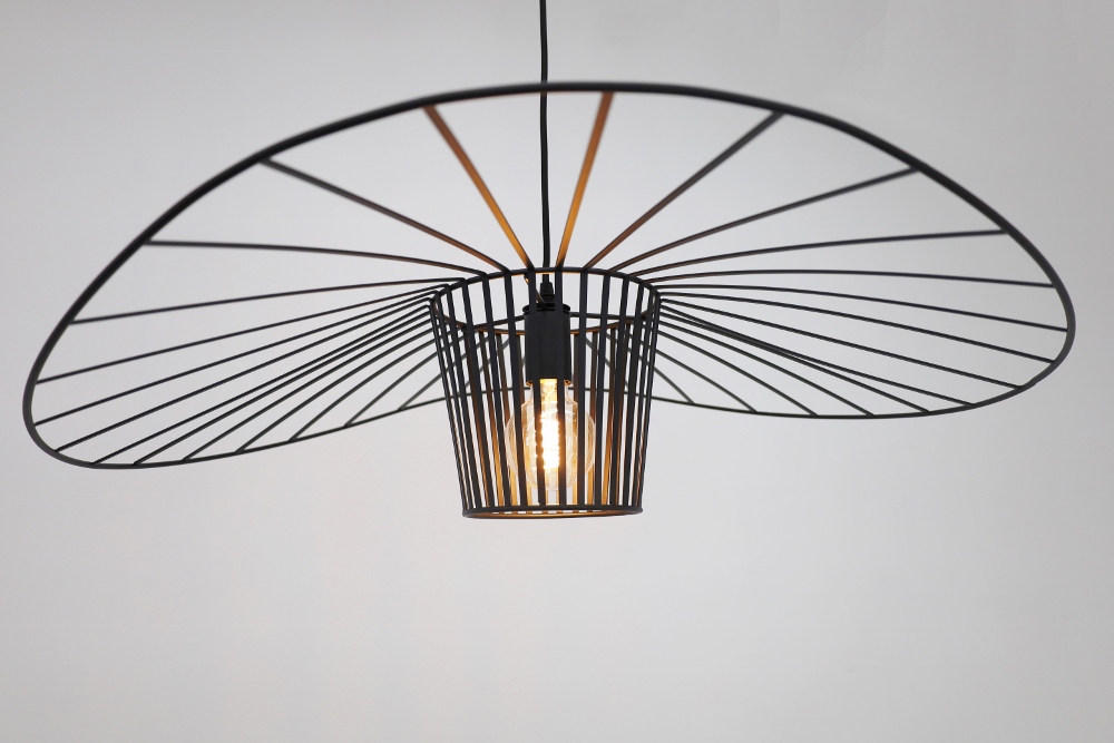 Design hanglamp WAVE VERTIGO zwart | Medium 80 cm