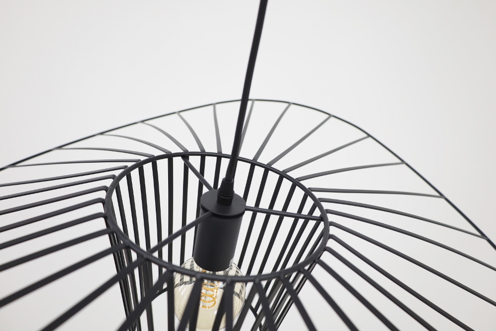 Design hanglamp WAVE VERTIGO zwart | Medium 80 cm