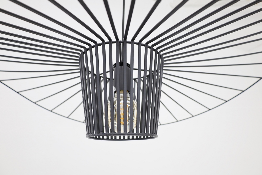 Design hanglamp WAVE VERTIGO zwart | Medium 80 cm