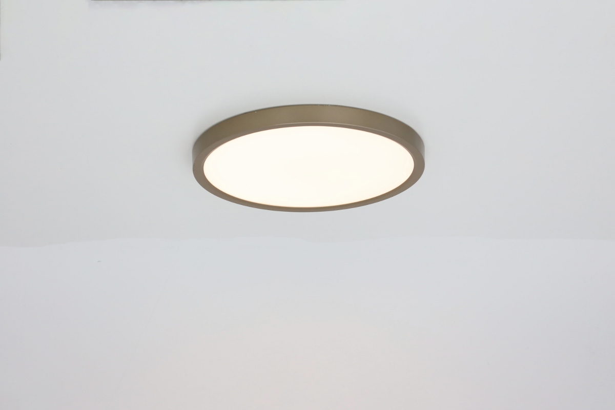 Functionele plafonniere PLATTO 3-standen Ø30 cm | Goud