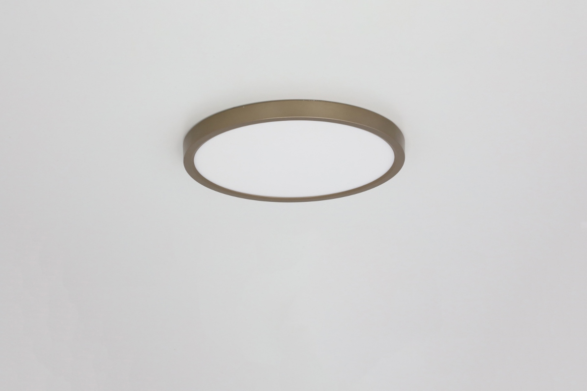 Functionele plafonniere PLATTO 3-standen Ø30 cm | Goud