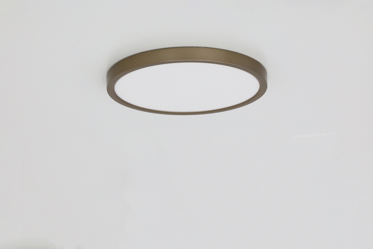 Functionele plafonniere PLATTO 3-standen Ø30 cm | Goud