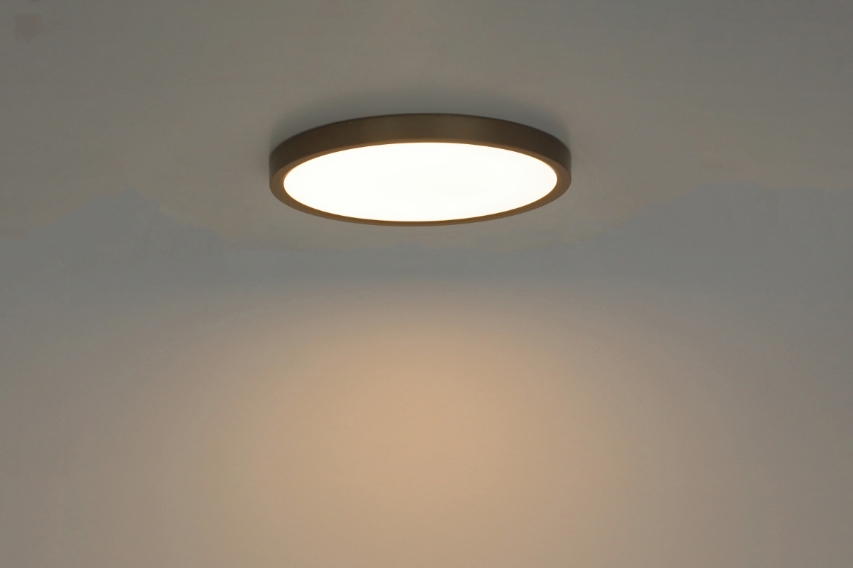 Functionele plafonniere PLATTO 3-standen Ø30 cm | Goud