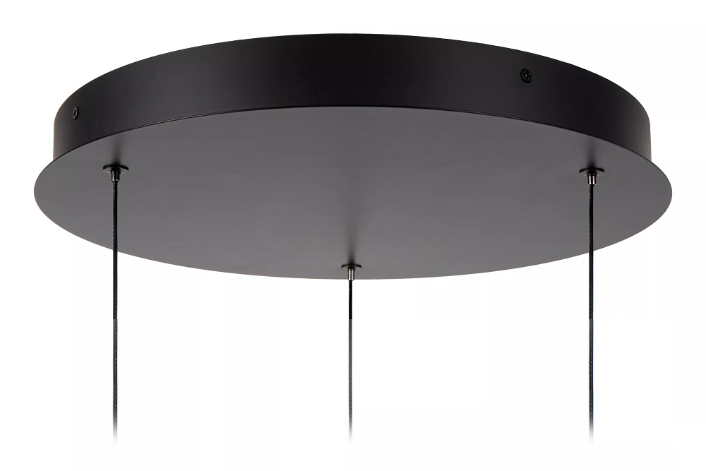 Stijlvolle hanglamp GISELA 3-lichts rond | Amber