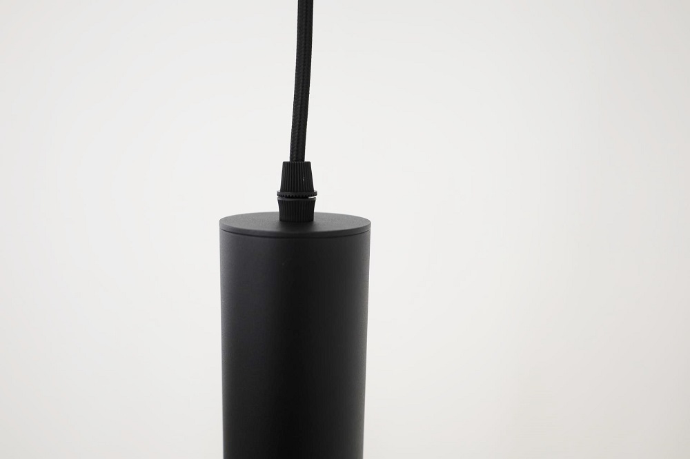 Sfeervolle hanglamp FABRIANO zwart / amber | 3-lichts rond