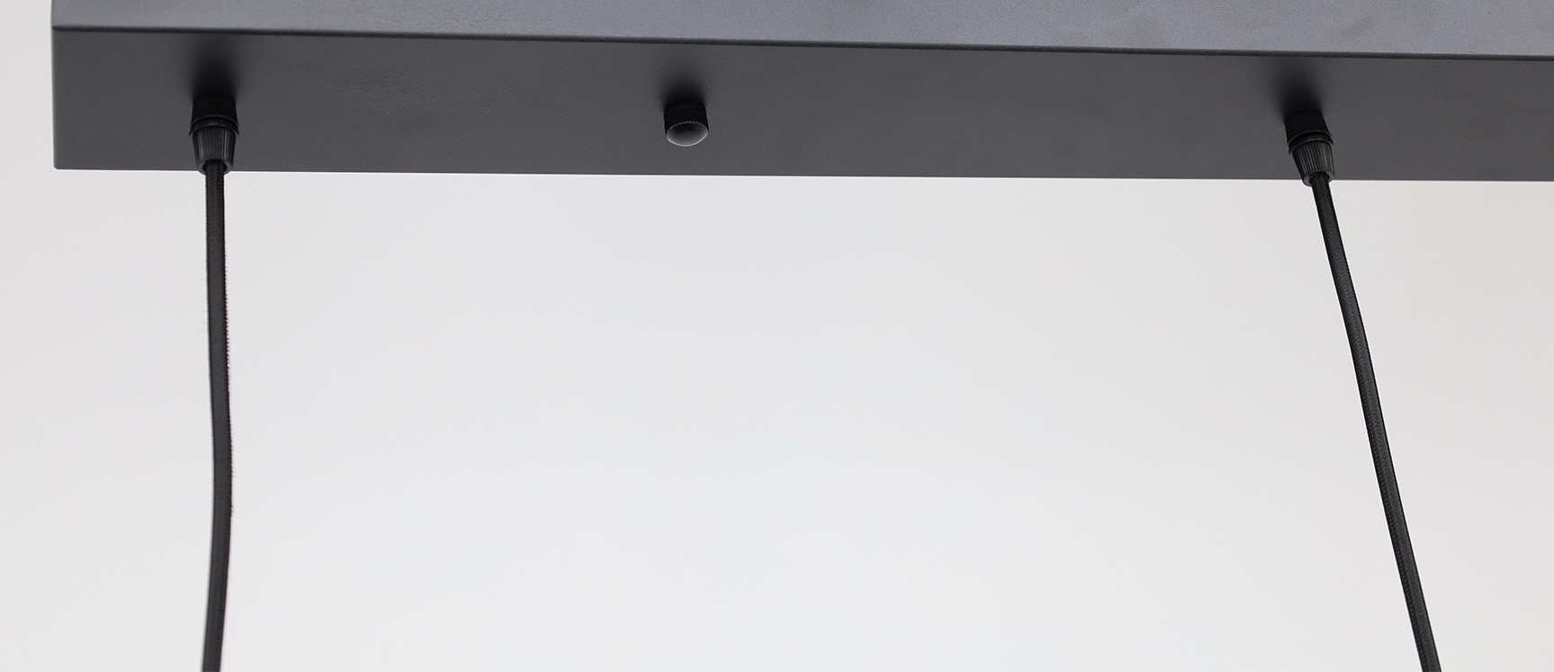 Sfeervolle hanglamp FABRIANO zwart / amber | 4-lichts balk