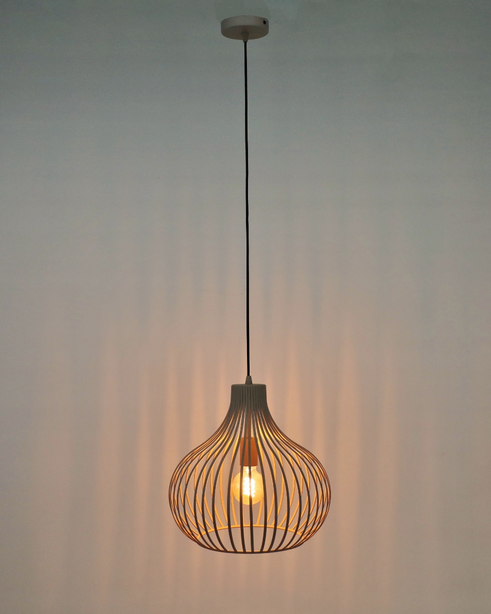 Sierlijke hanglamp GABRI Ø 38 cm | Creme