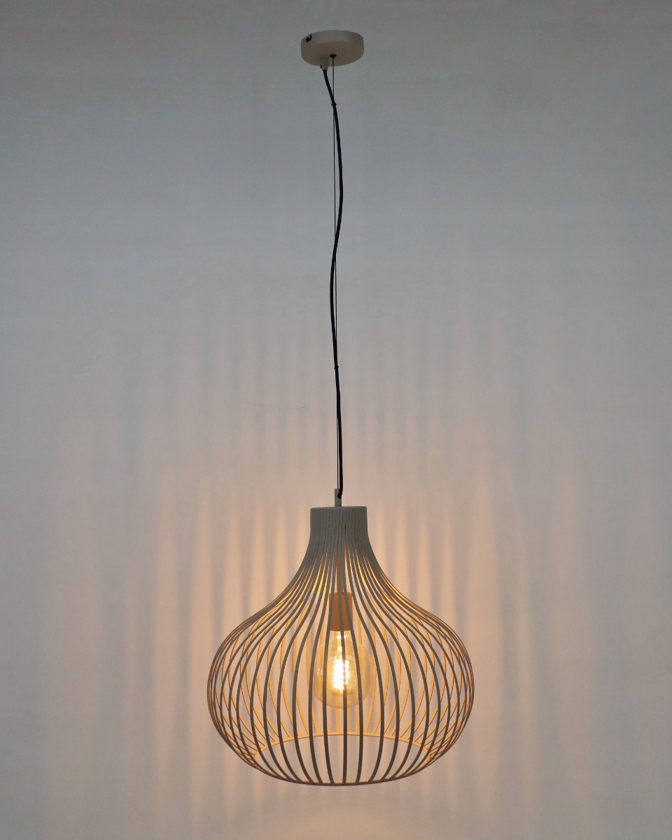 Sierlijke hanglamp GABRI Ø 48 cm | Creme