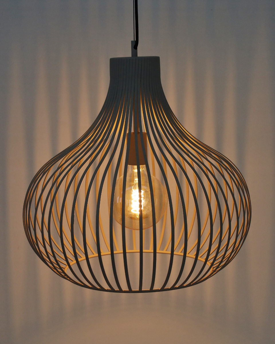 Sierlijke hanglamp GABRI Ø 48 cm | Creme