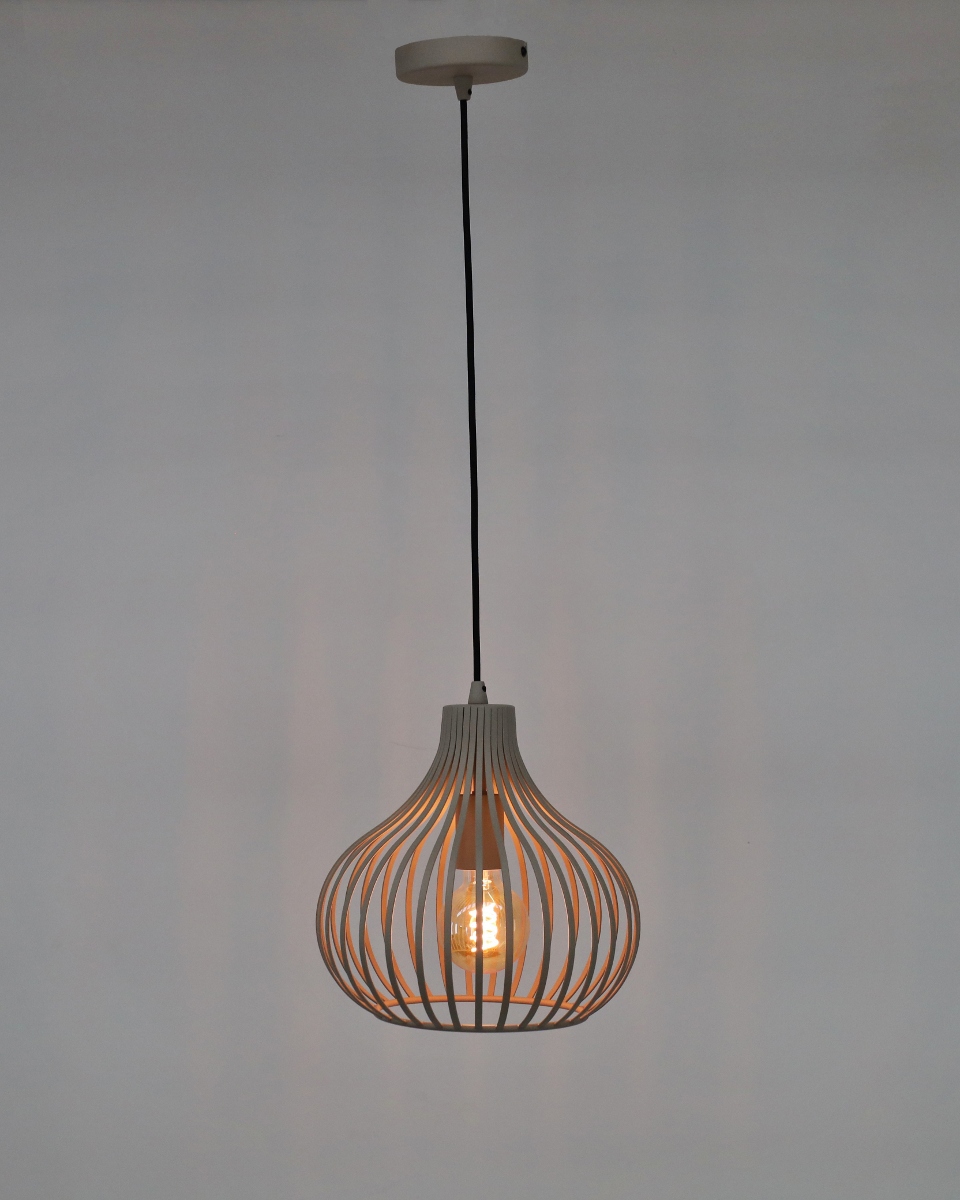 Sierlijke hanglamp GABRI Ø 28 cm | Creme